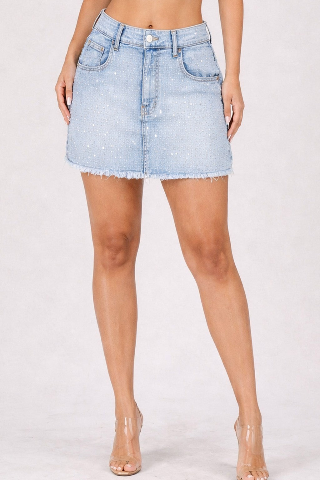 Bling Queen Denim Mini