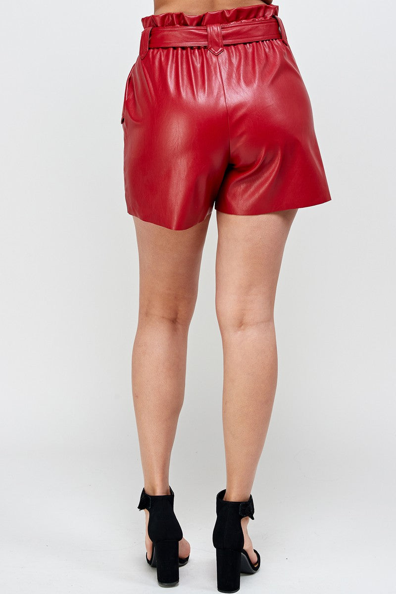 Sheena Leather Shorts