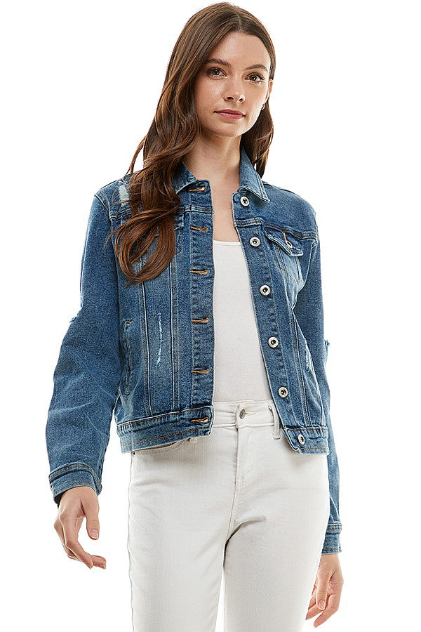 Carmen Denim Jacket (Dk Blu.)
