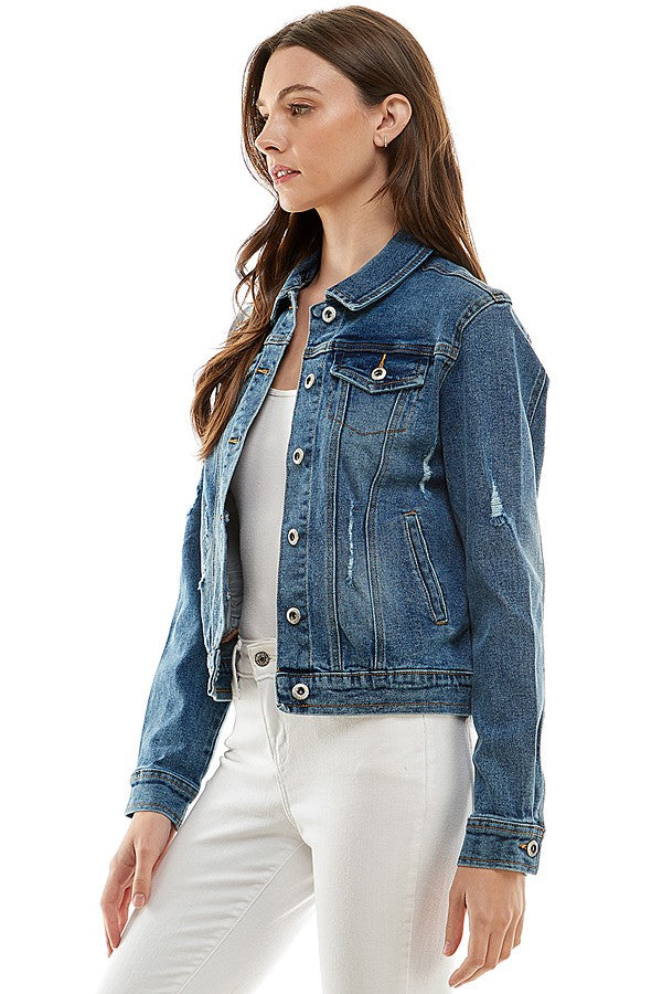 Carmen Denim Jacket (Dk Blu.)