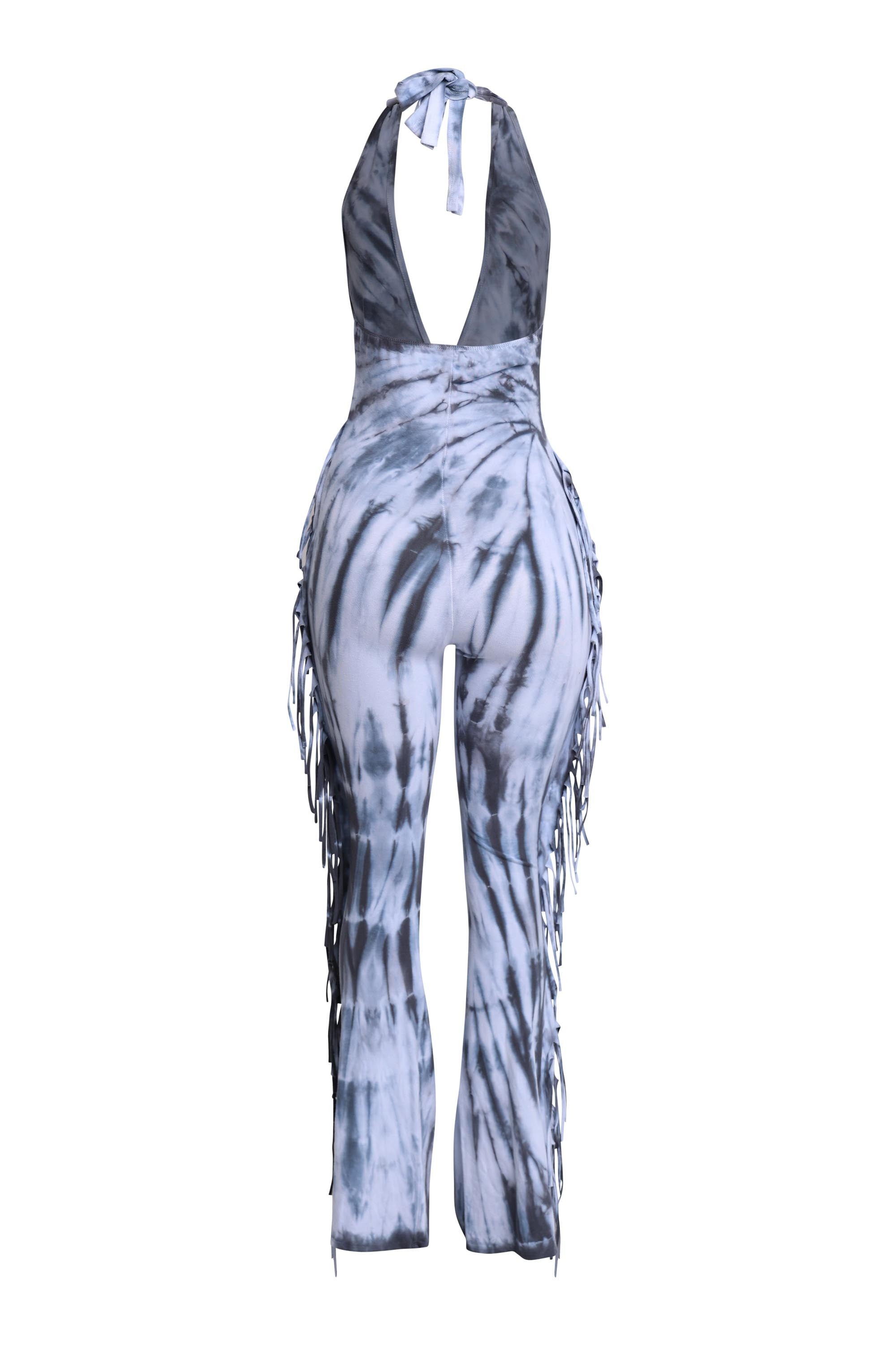 Daisy Tie-Dye Jumpsuit (Wht)