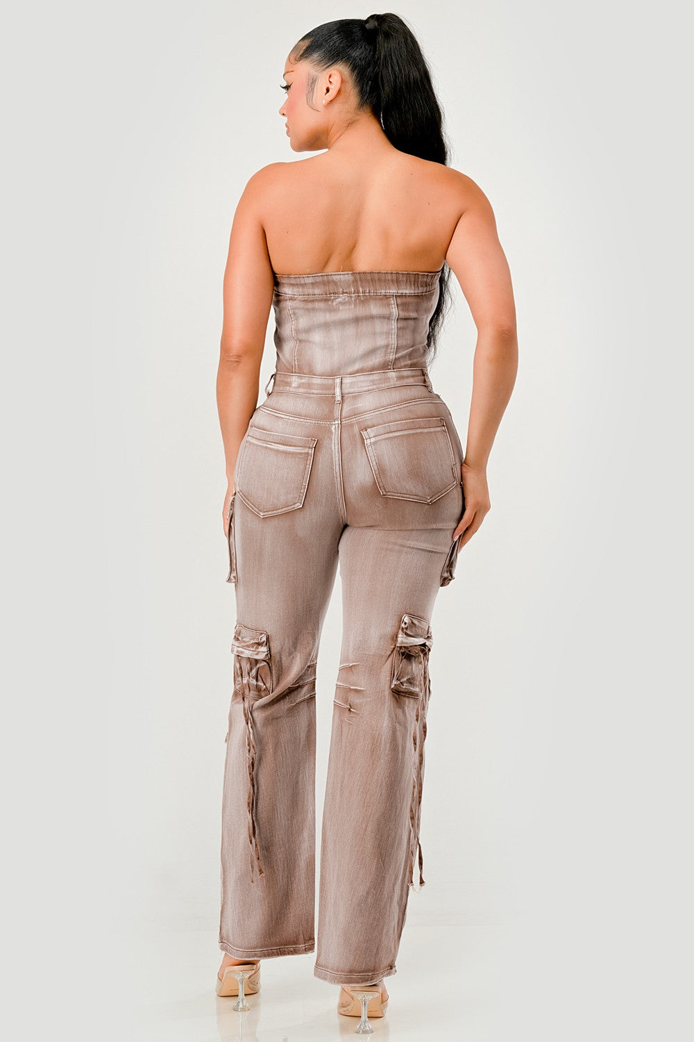 "Aliyah" Cargo Jumpsuit (blk)