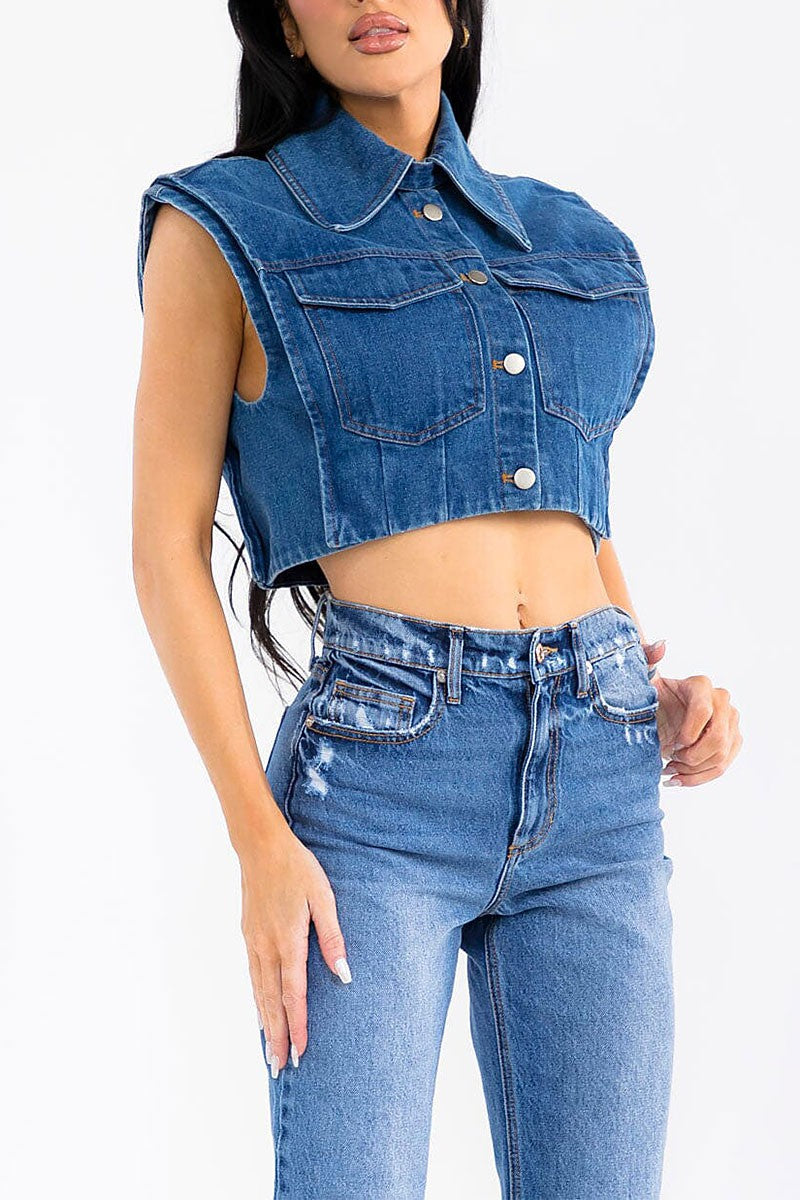Raw Emotions Denim Vest