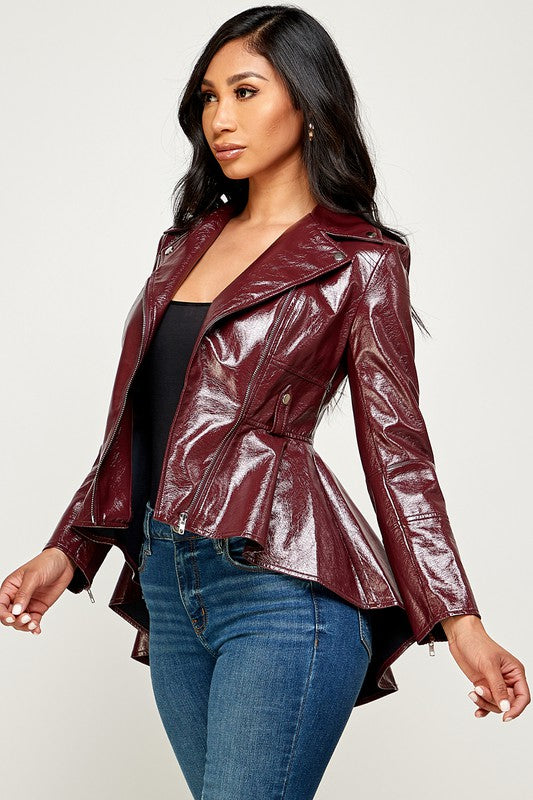 Valerius Leather Jacket (Burg)