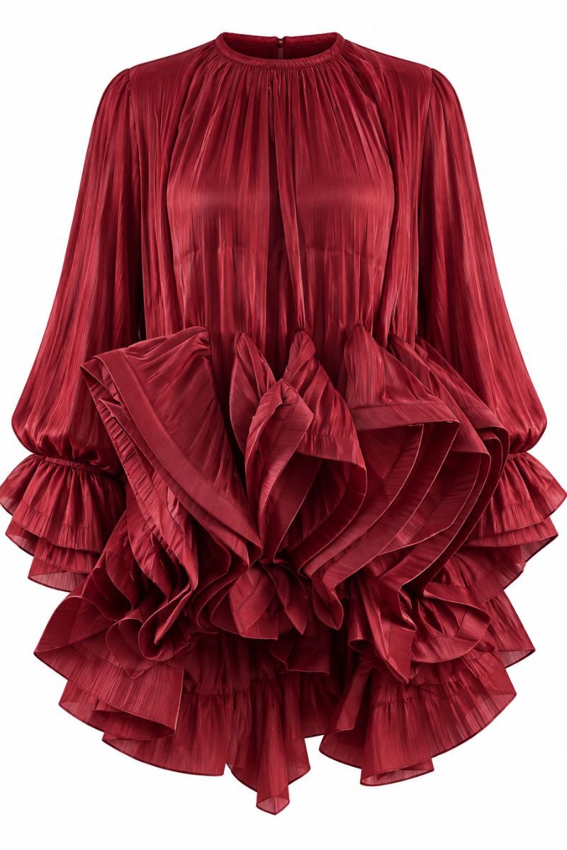Kari Dress - Burgundy