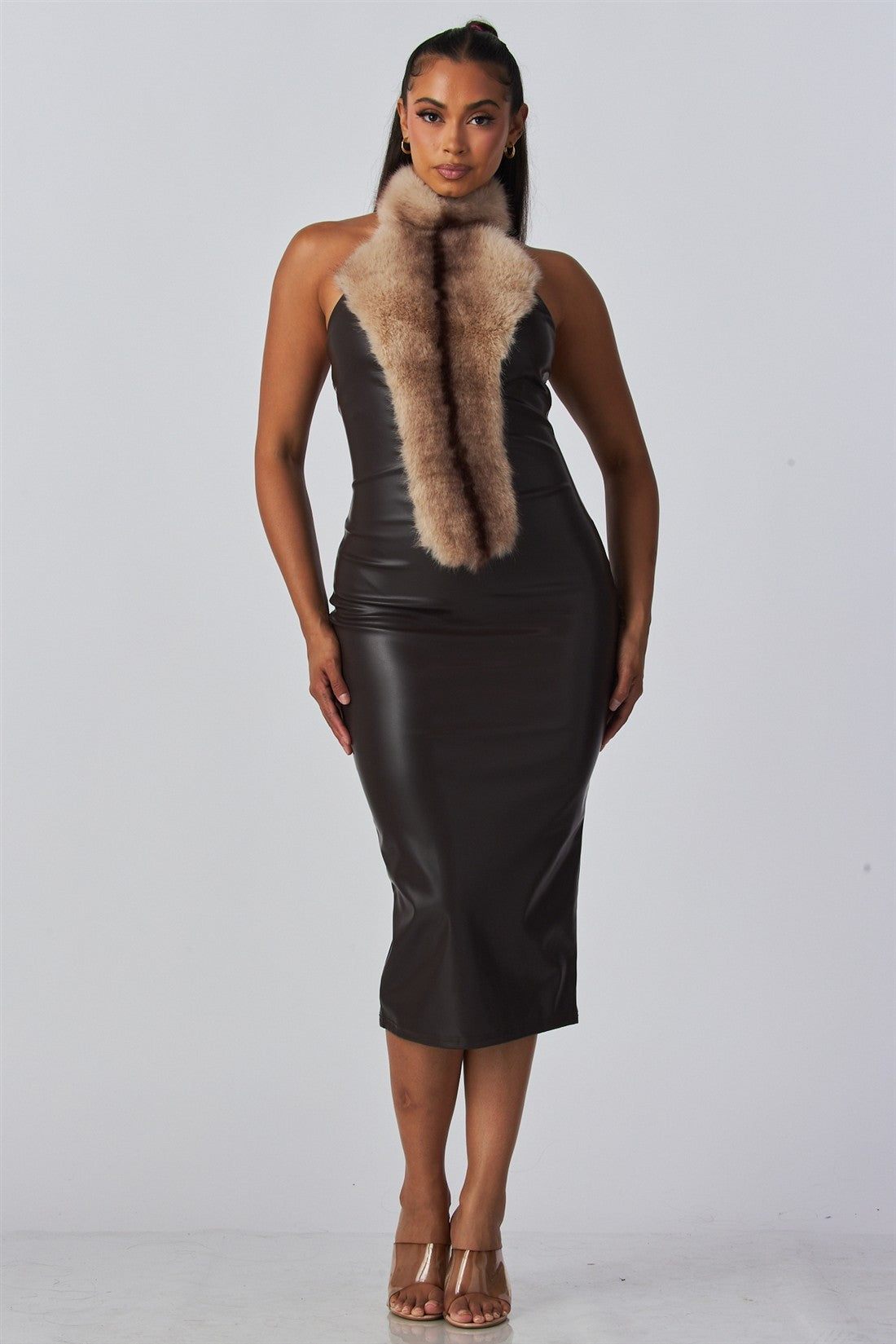 Trina Leather MIdi