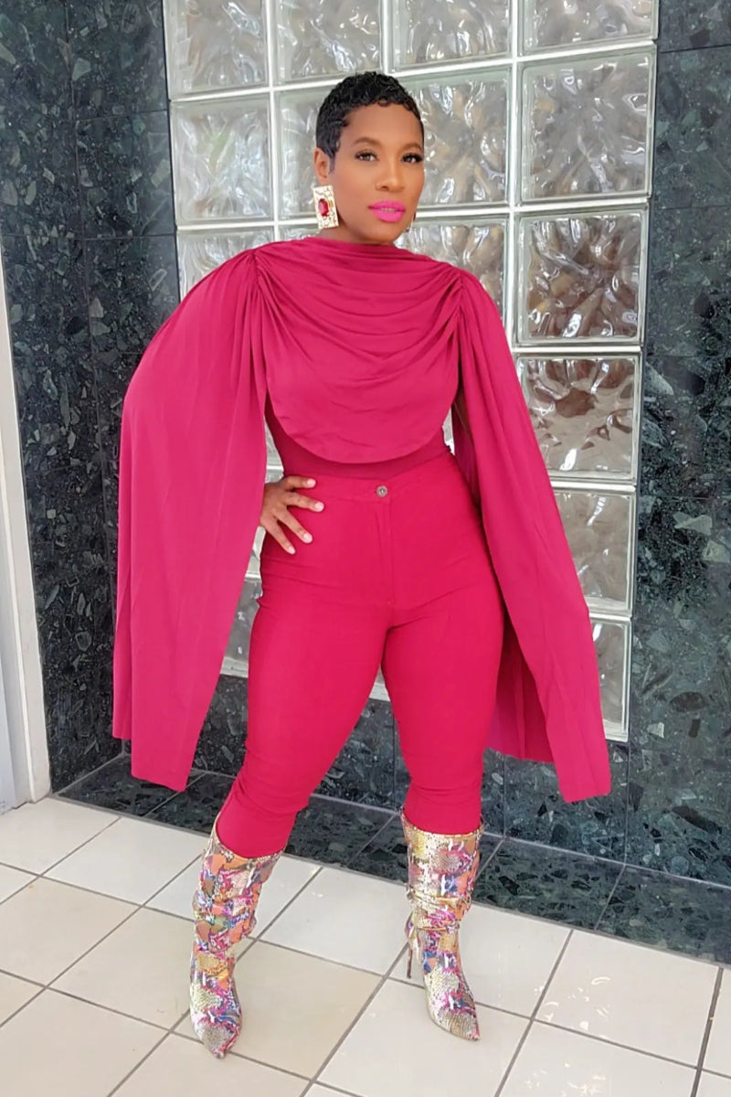 Fly Girl Bodysuit (Burg)