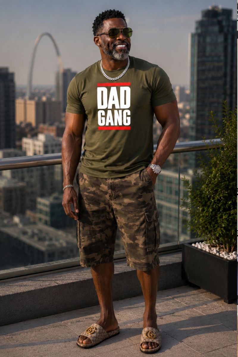 Dad Gang T-shirt -Olive