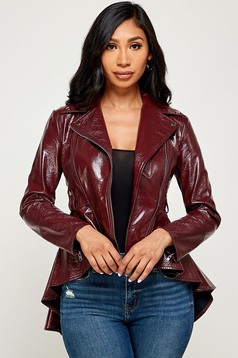 Valerius Leather Jacket (Burg)