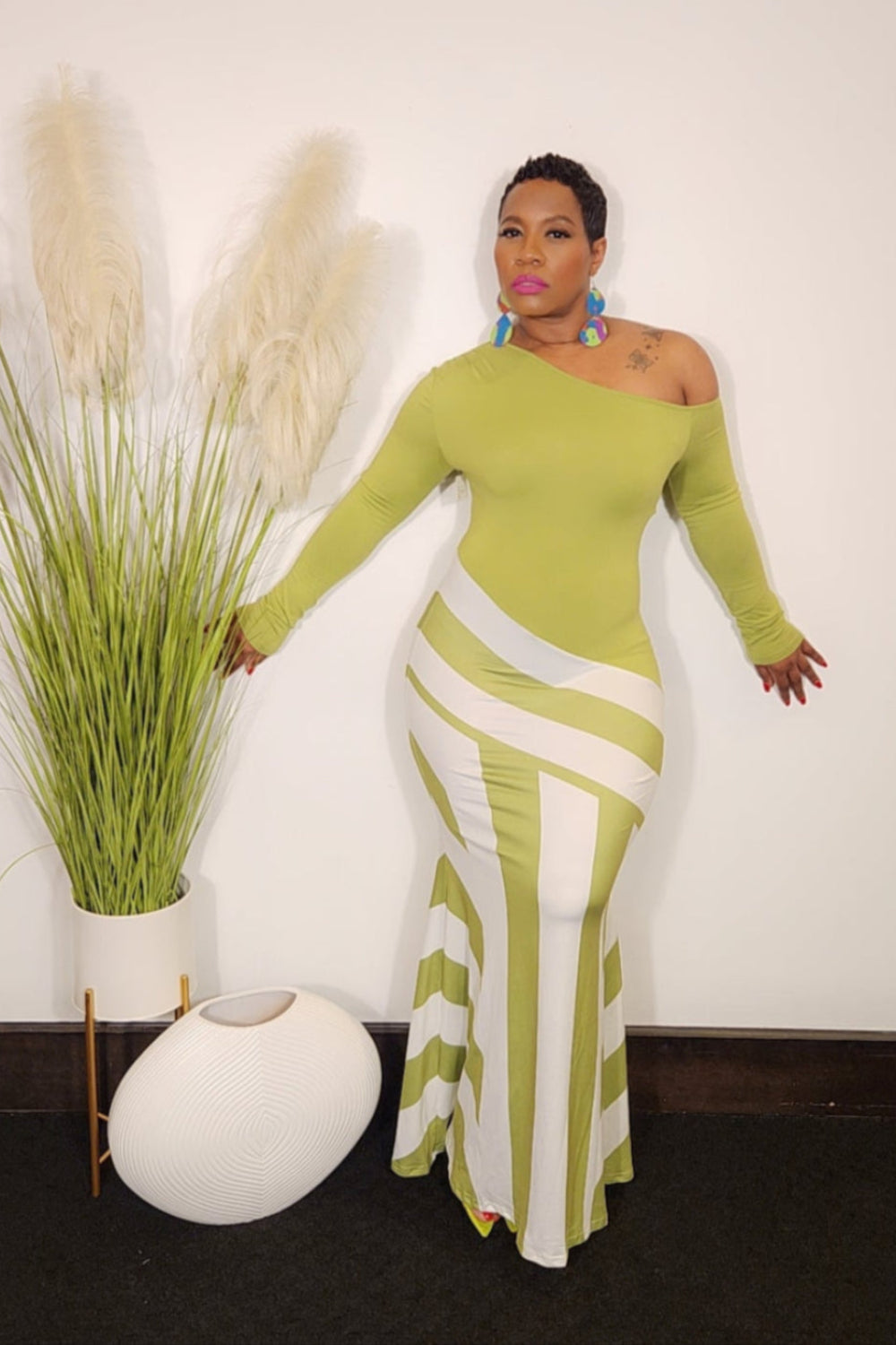 Farrah Maxi Dres (Green)