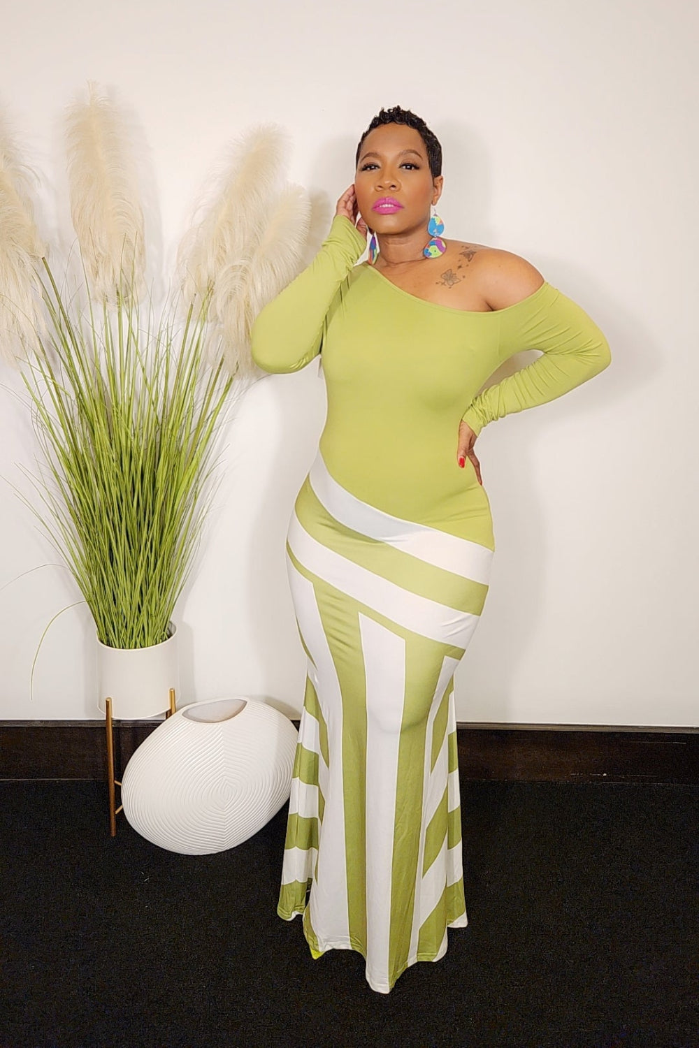 Farrah Maxi Dres (Green)