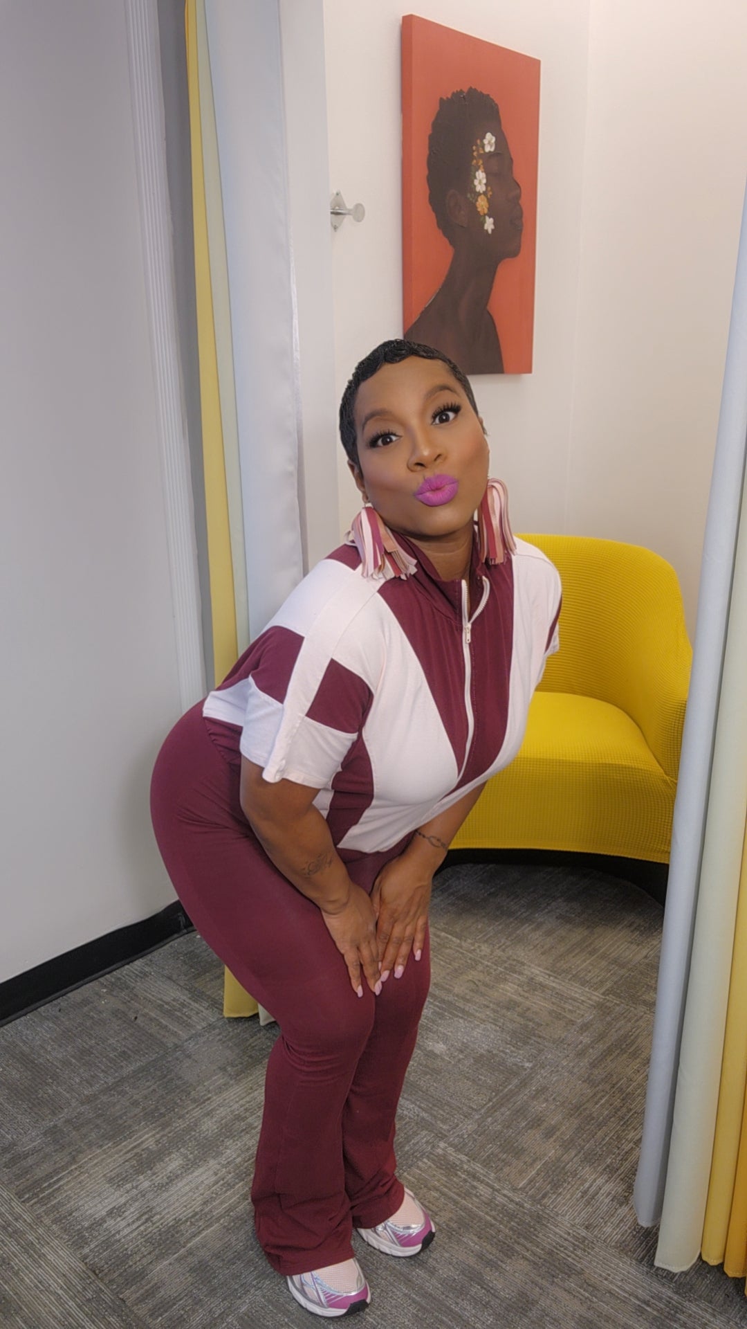 In The Right Direction Jumpsuit (Burg)