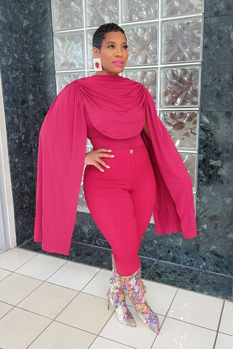 Fly Girl Bodysuit (Burg)