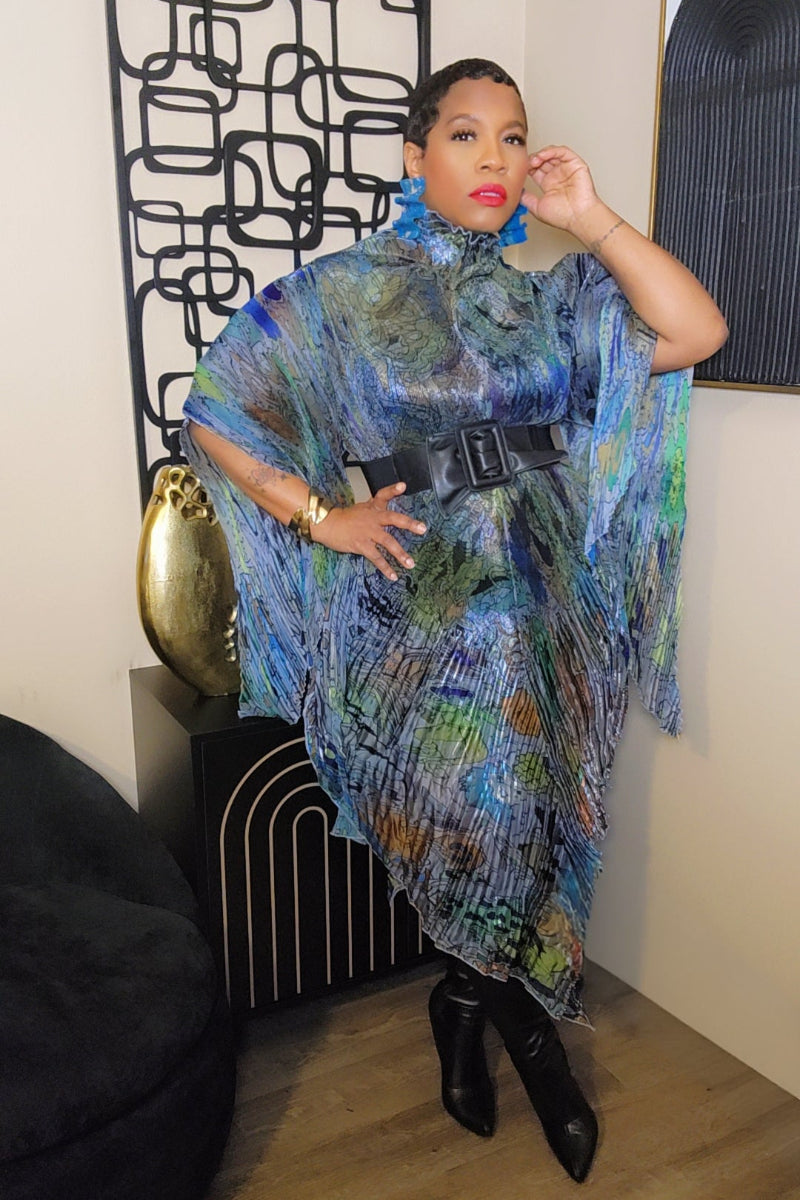 Esther Midi Dress (blue)