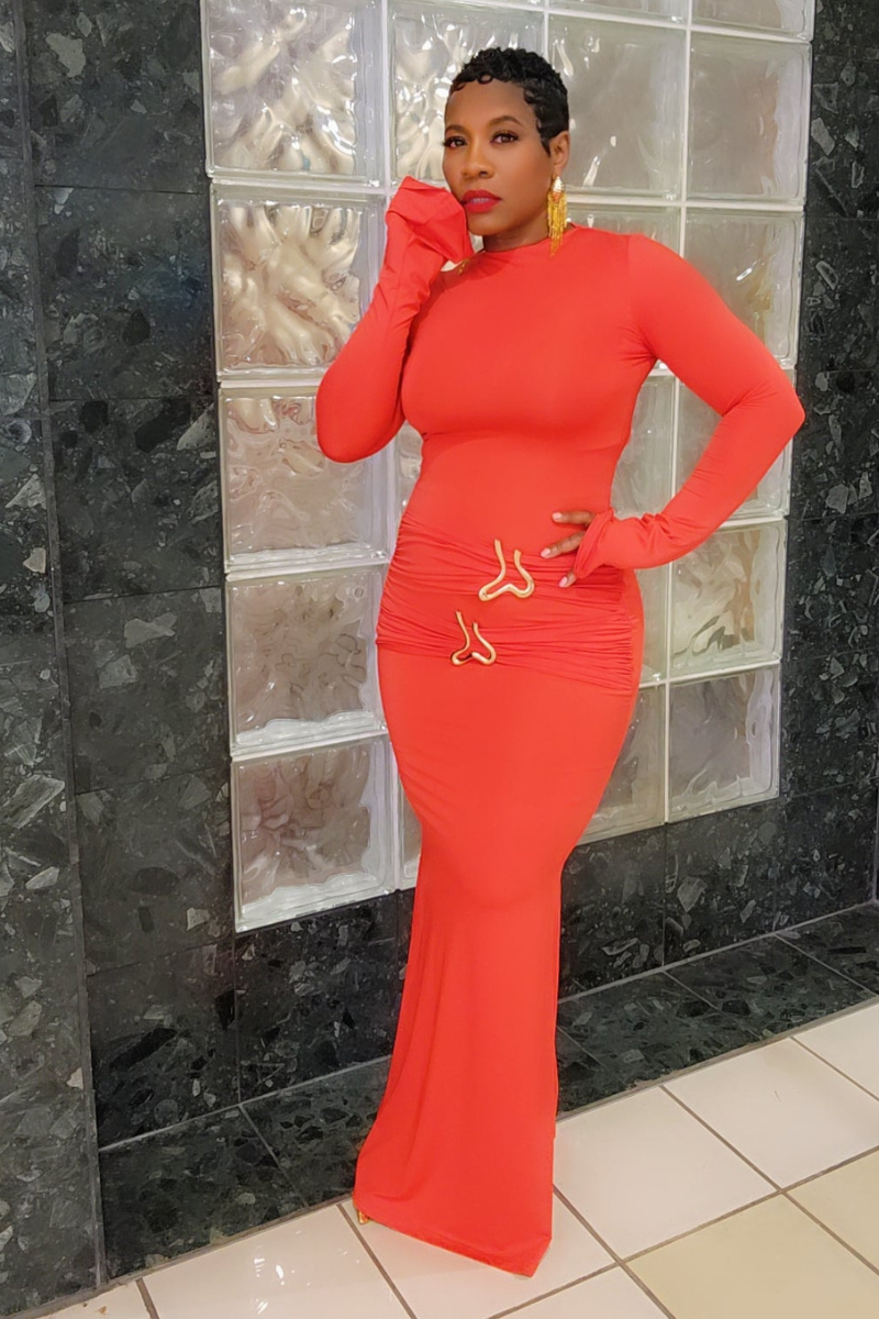 Bianca Maxi Dress (red)