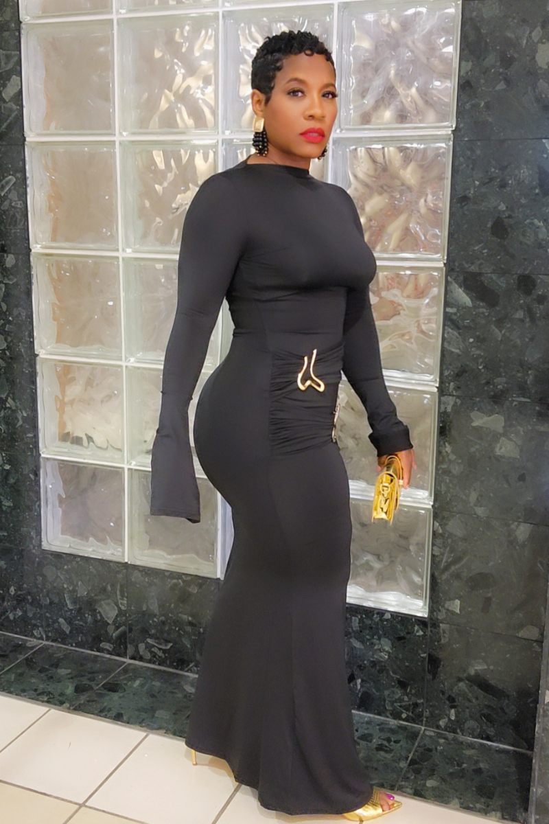 Bianca Maxi Dress (blk)