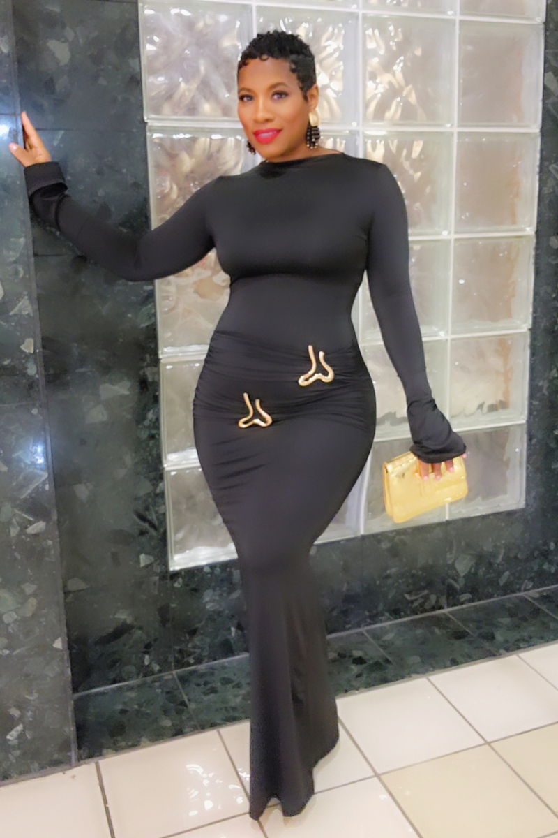 Bianca Maxi Dress (blk)