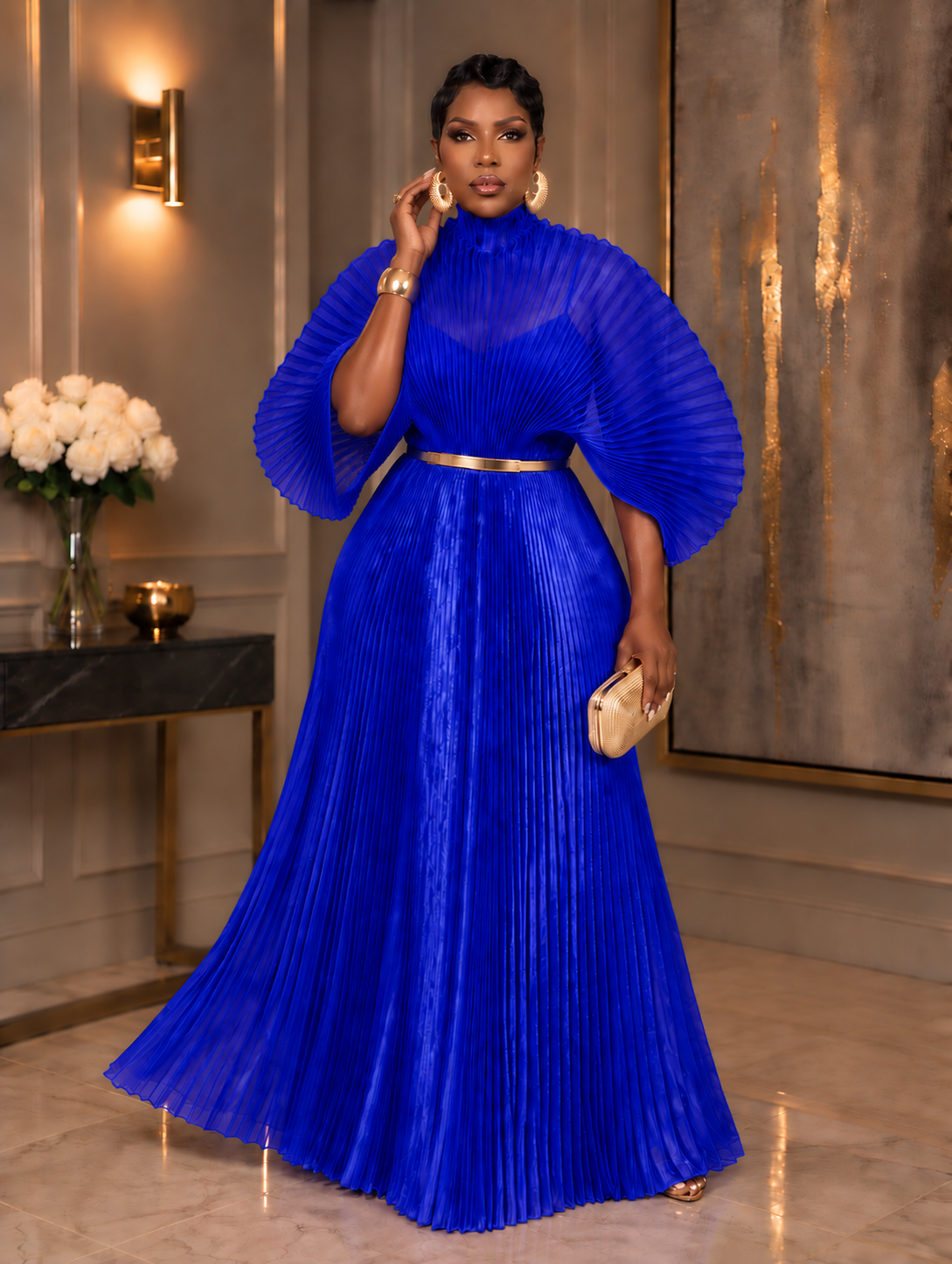 Deborah Maxi Dress (blu)
