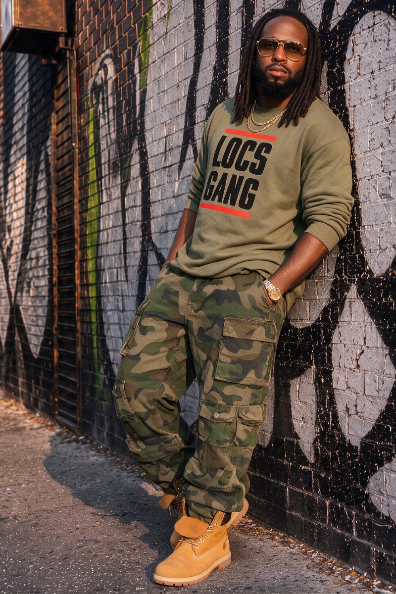 Locs Gang Sweatshirt (olive)