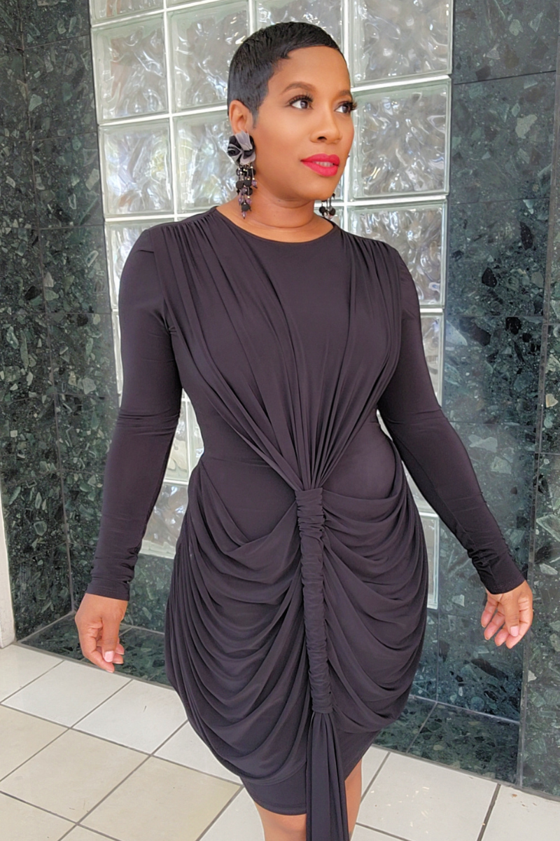 Mel B Midi Dress (Blk)