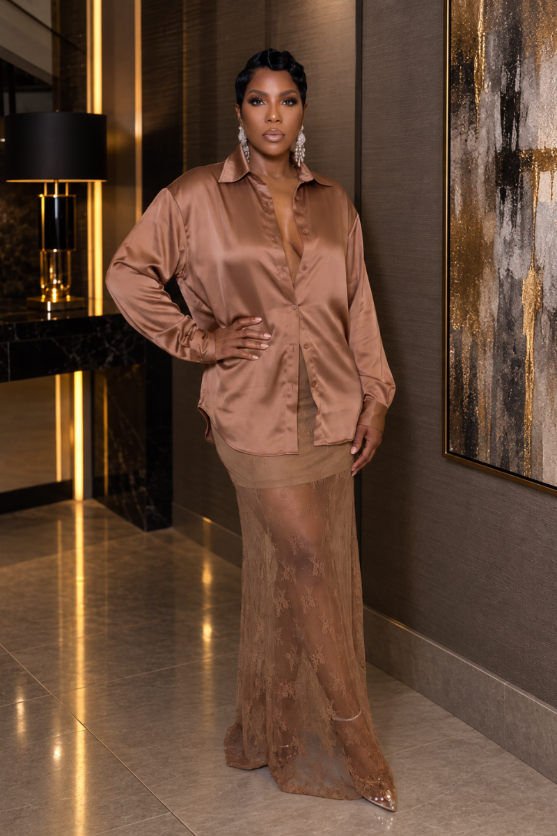 Miriam Skirt Set (Champagne)