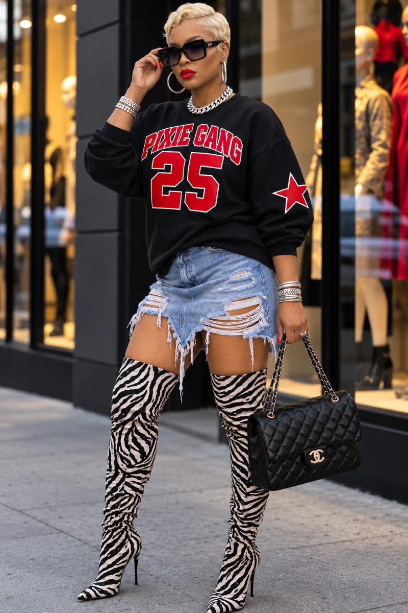 New- Pixie Gang 25 Sweatshirt (black)