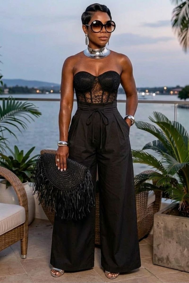 Reign Jumpsuit- Black