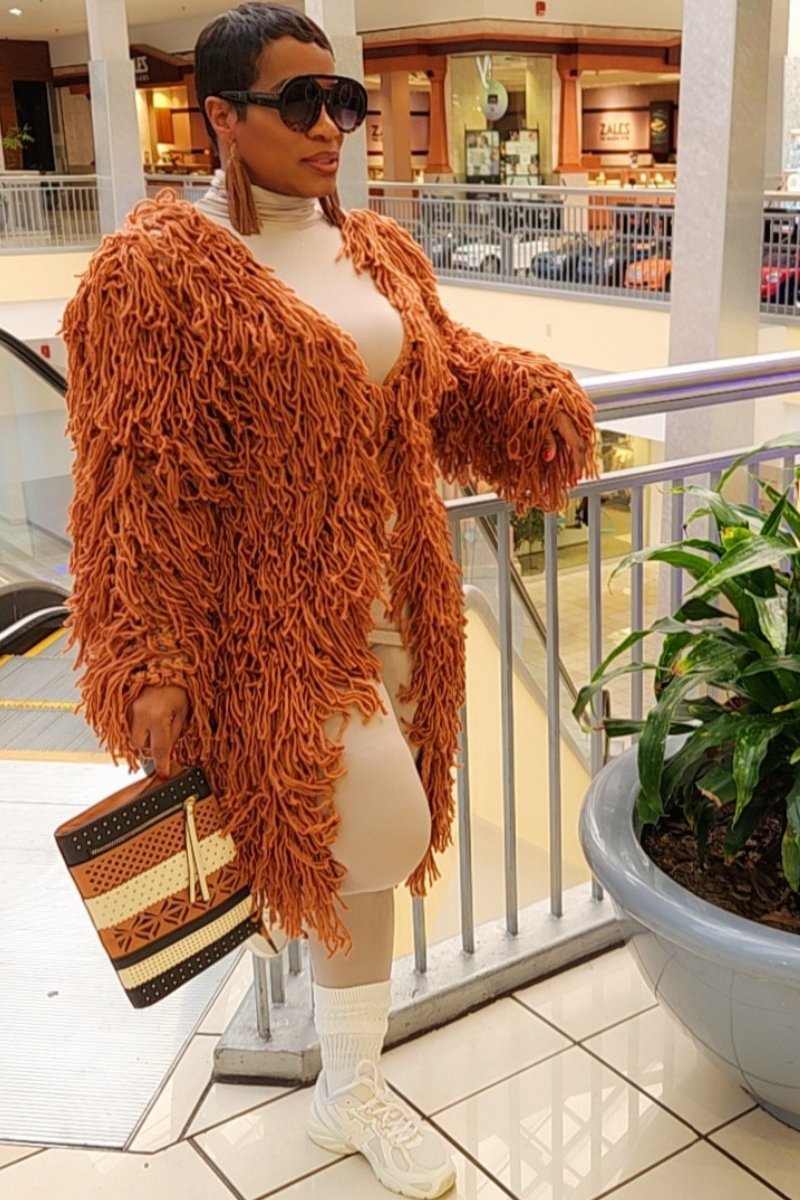 Shaggy Tassel Cardigan