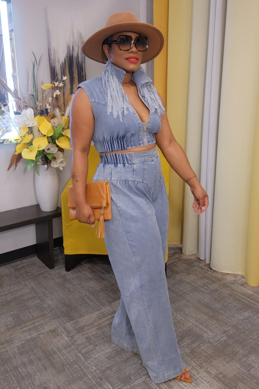 "Towanna" Denim Set