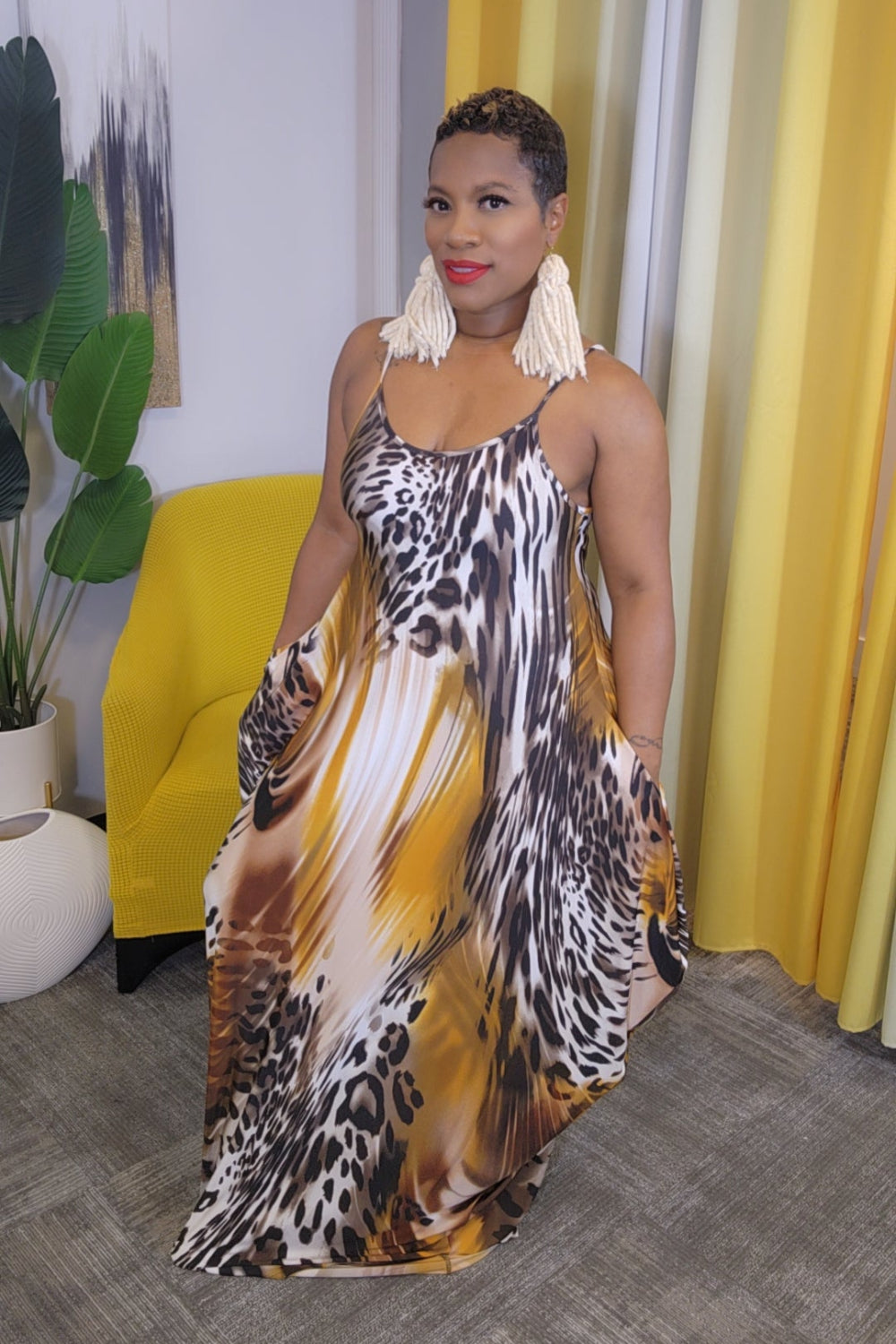 Lela Maxi Dress (Grey)