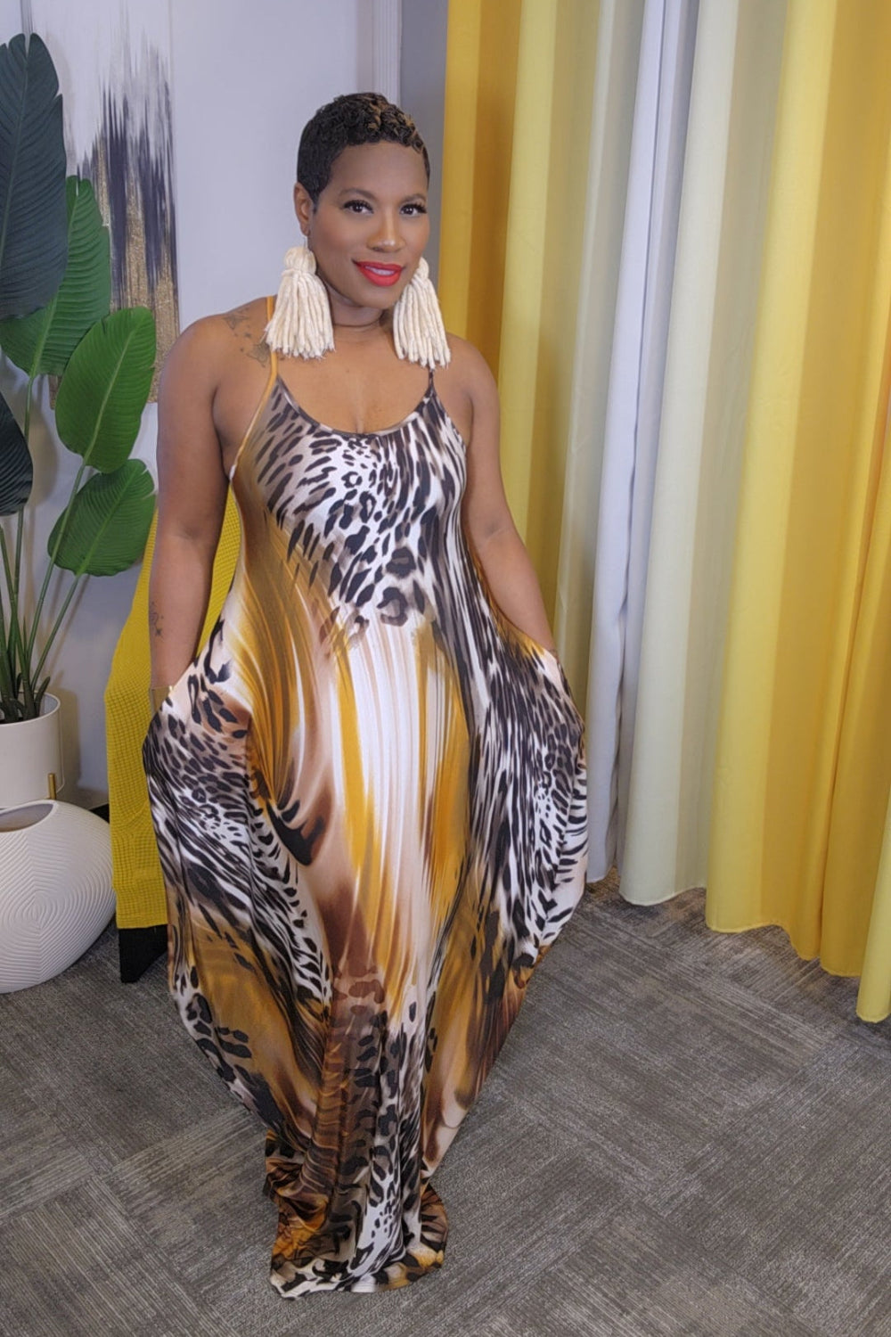 Lela Maxi Dress (Grey)