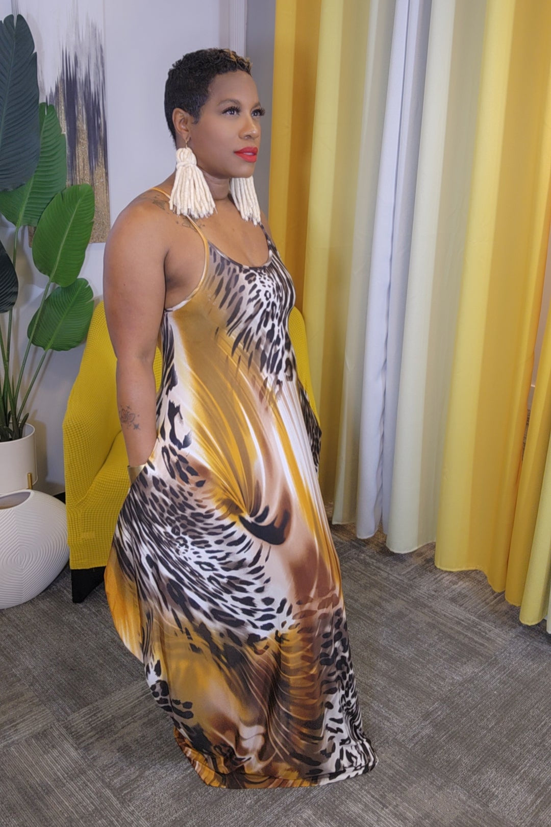 Lela Maxi Dress (Grey)