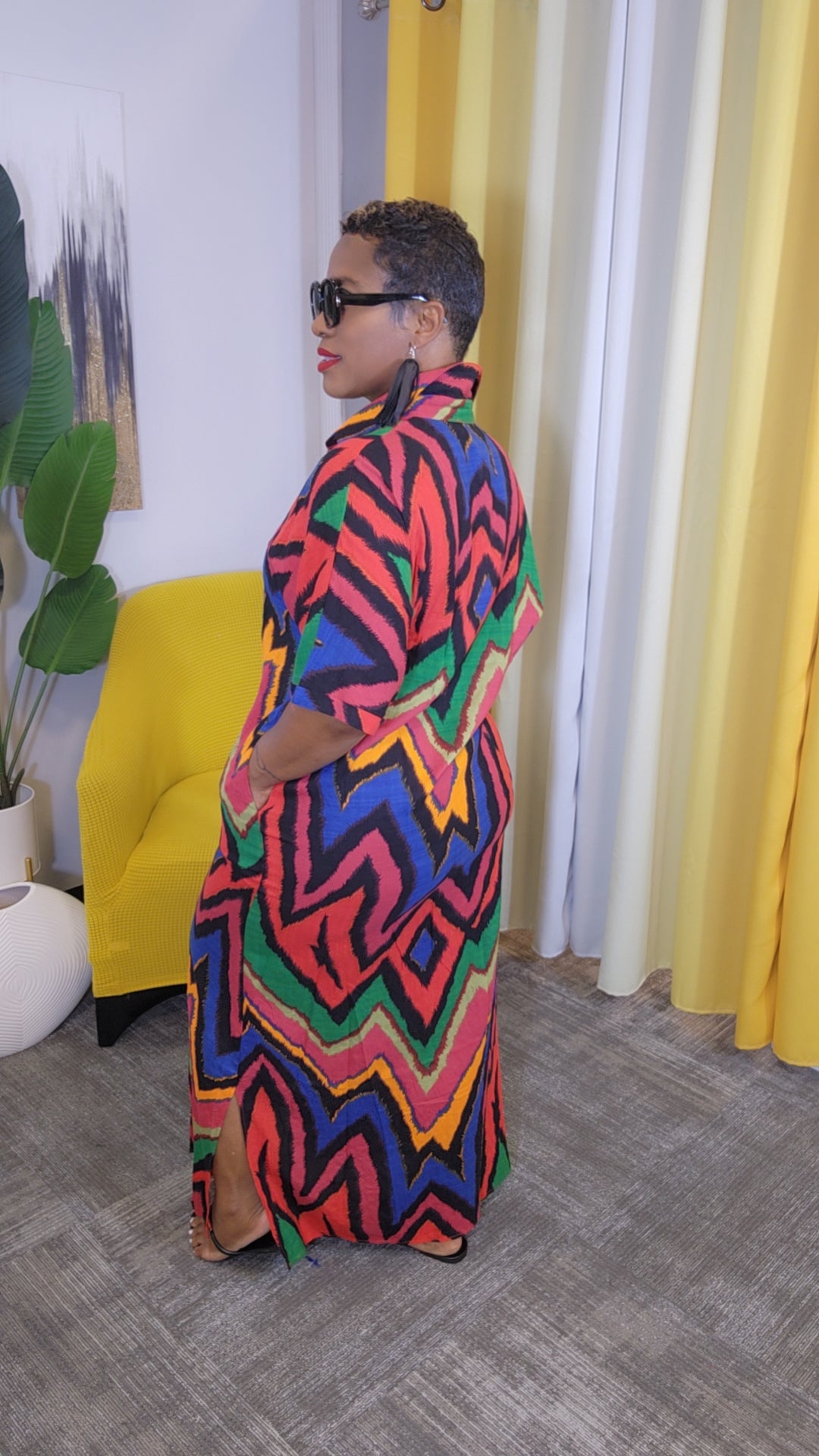 "Kendra" Maxi Shirt Dress