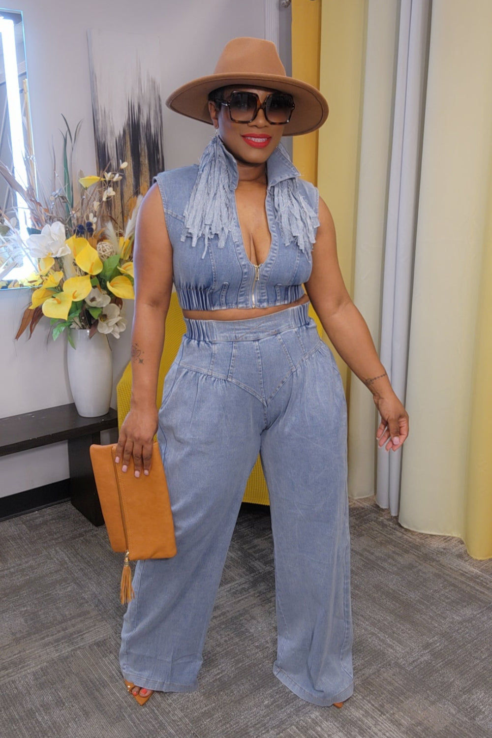"Towanna" Denim Set