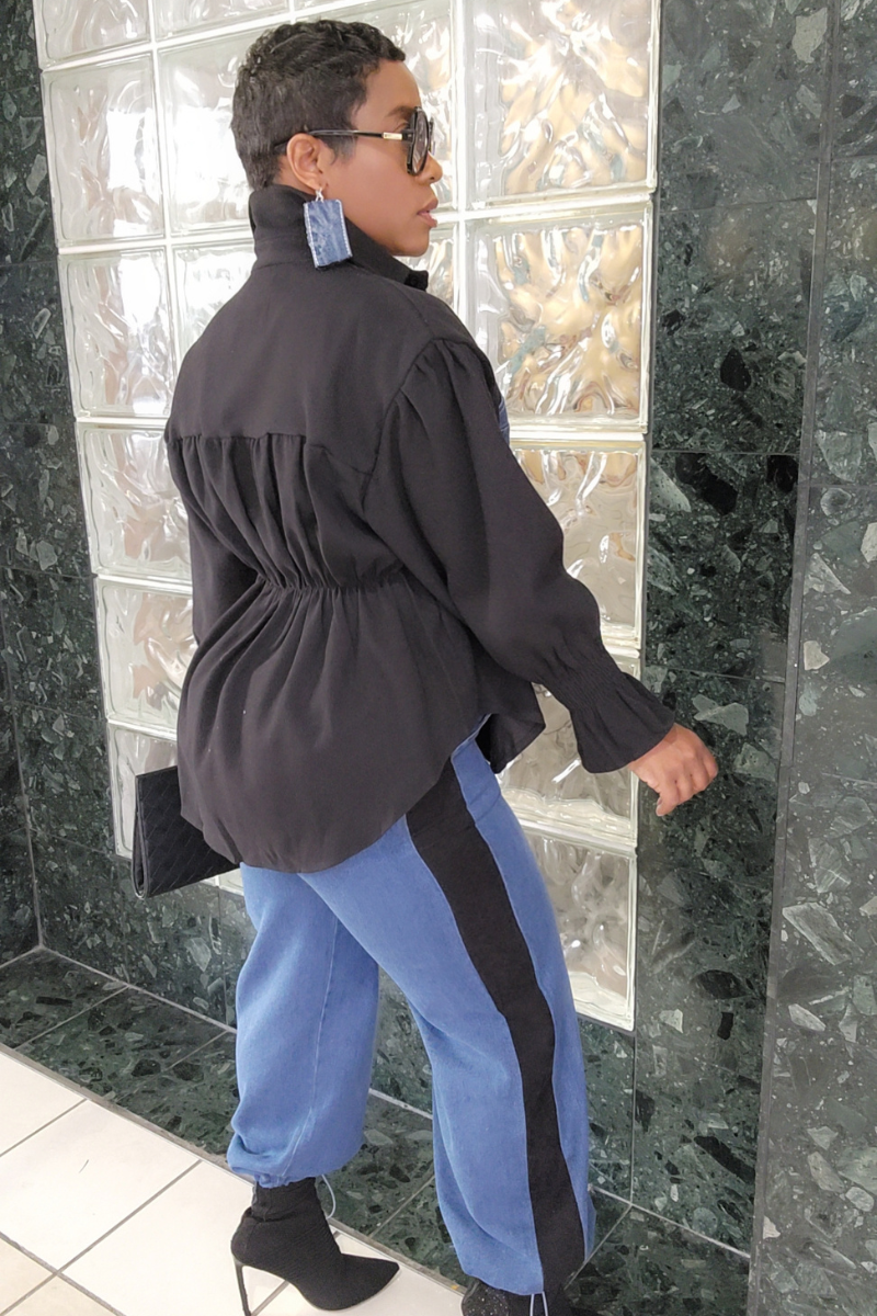 Mz. Carter Denim Set (Black)