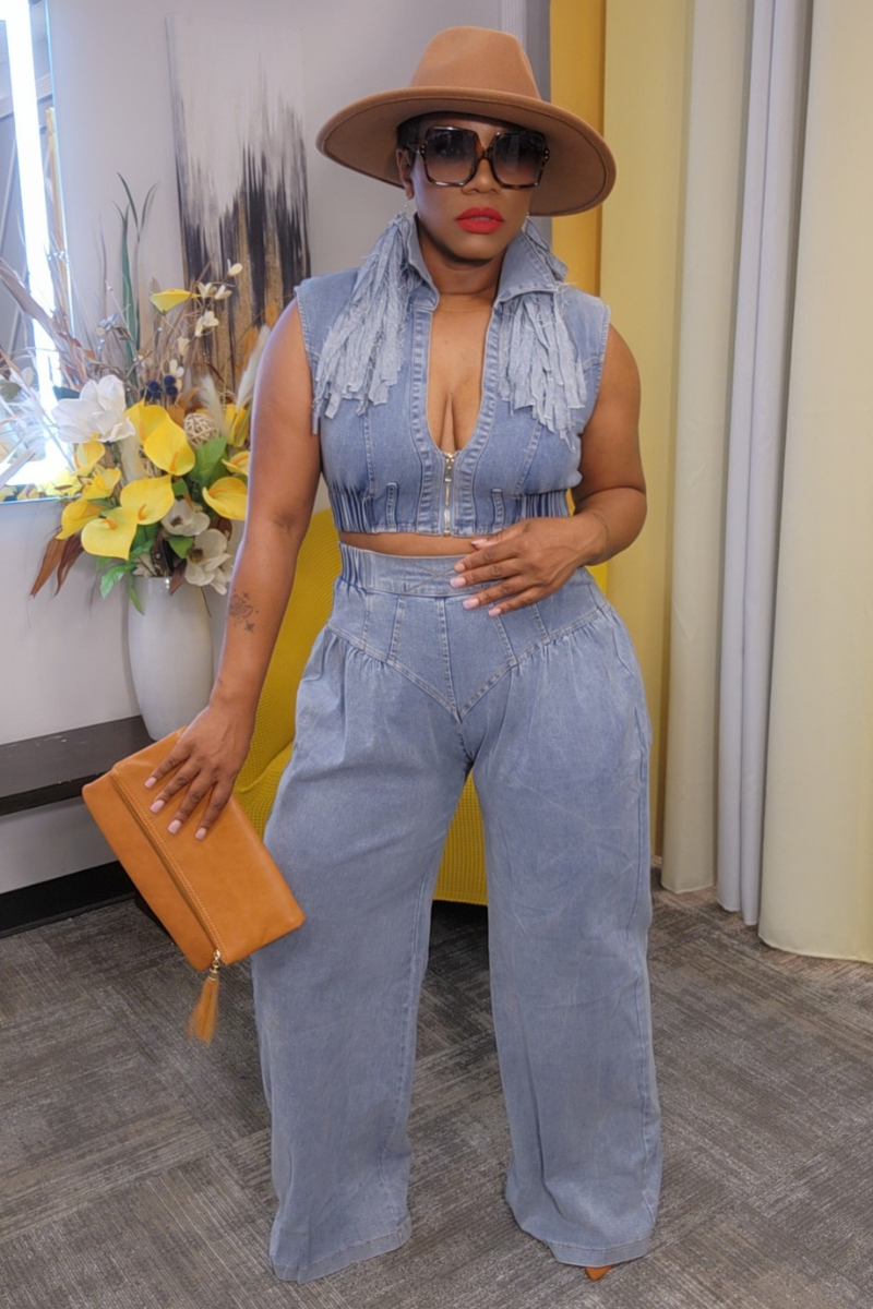 "Towanna" Denim Set