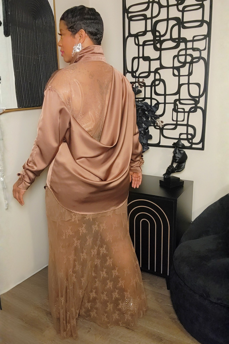 Miriam Skirt Set (Champagne)