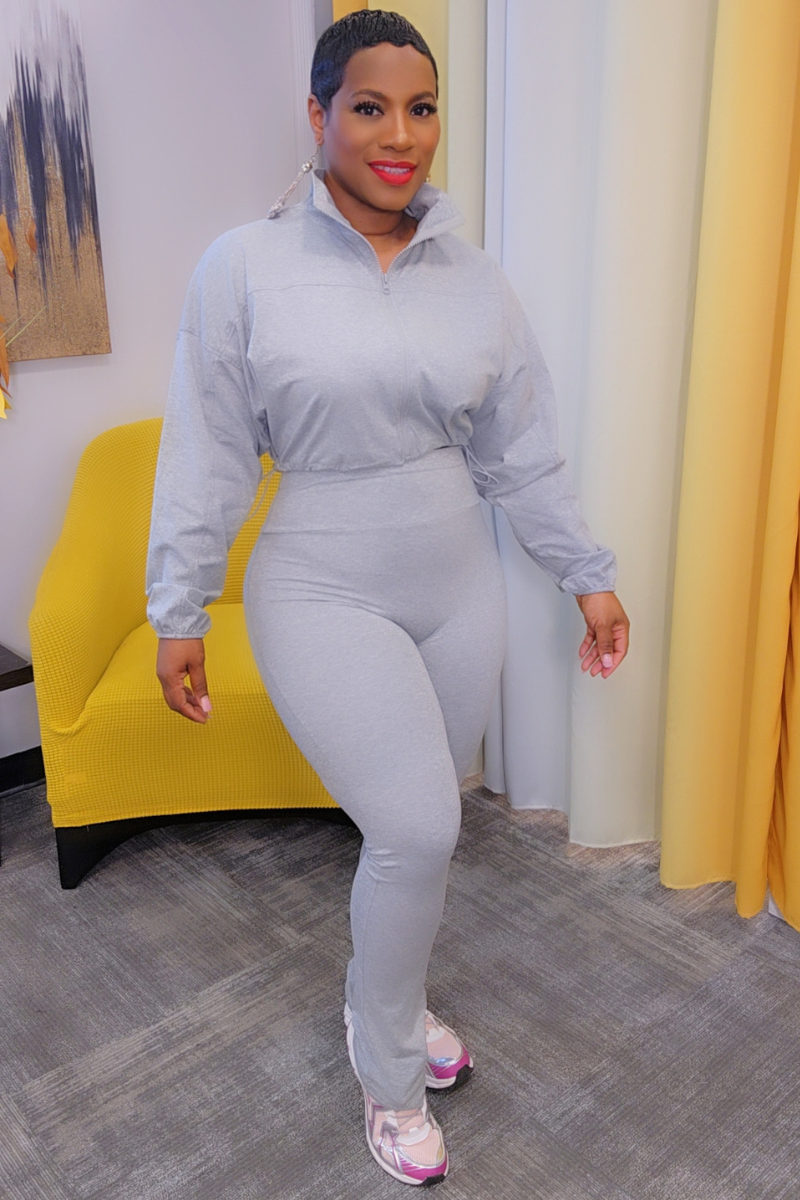 Lucy Highwaist Jogger Set (grey)