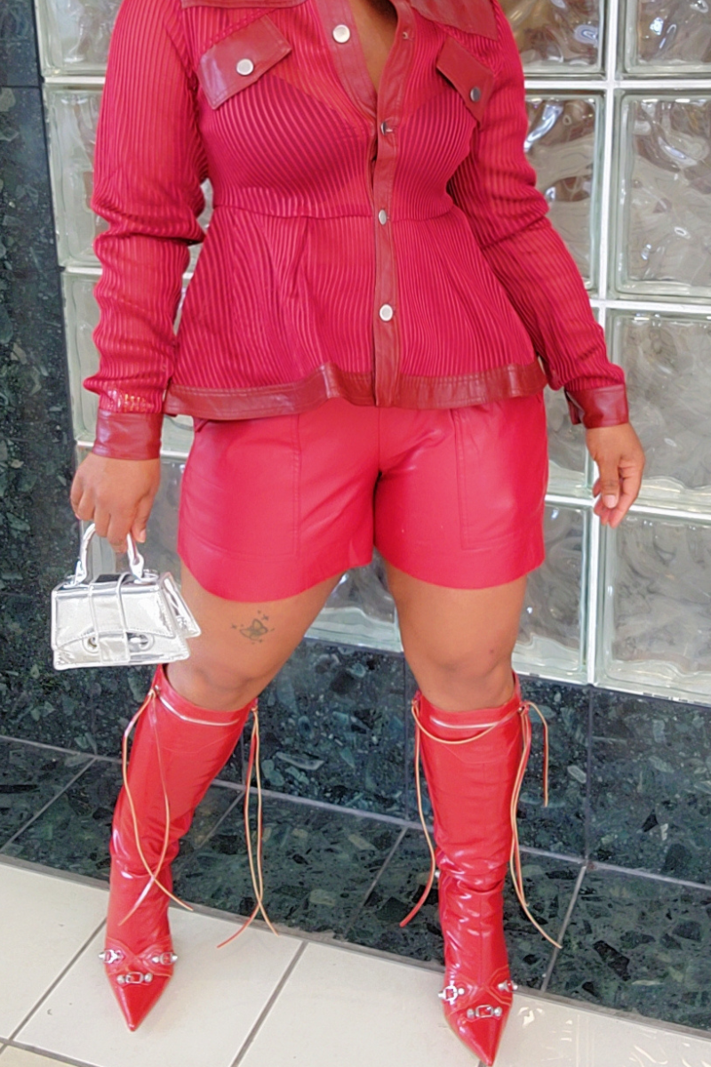 Sheena Leather Shorts