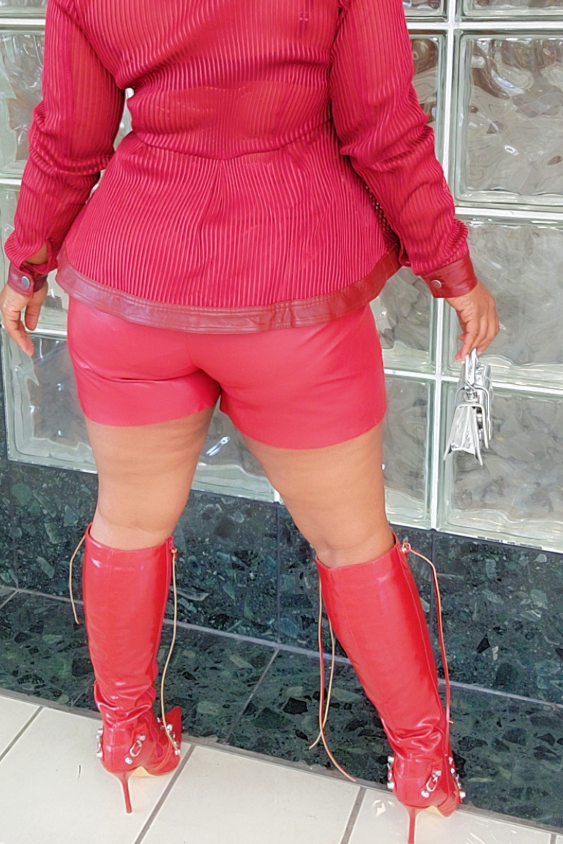 Sheena Leather Shorts