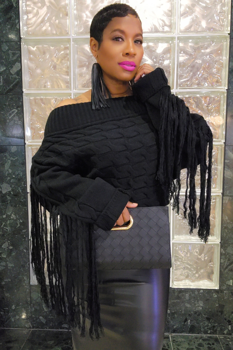 Enchanting Knit Sweater (blk)