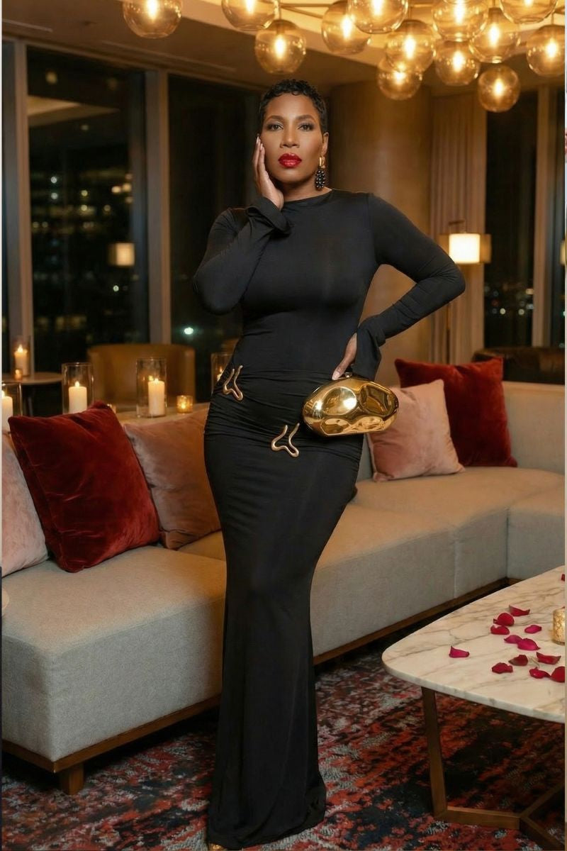 Bianca Maxi Dress (blk)