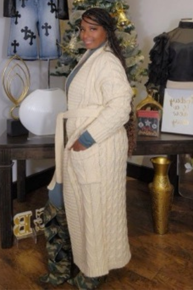 So So Cable Knit Cardigan