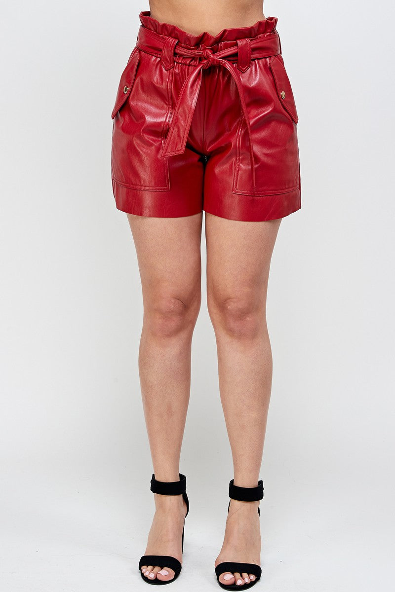 Sheena Leather Shorts