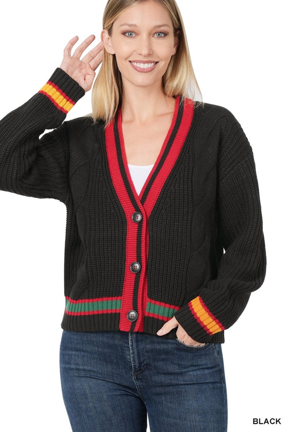 School Daze Cardigan- Available for Pre-Order- Ships On or Before 11/29