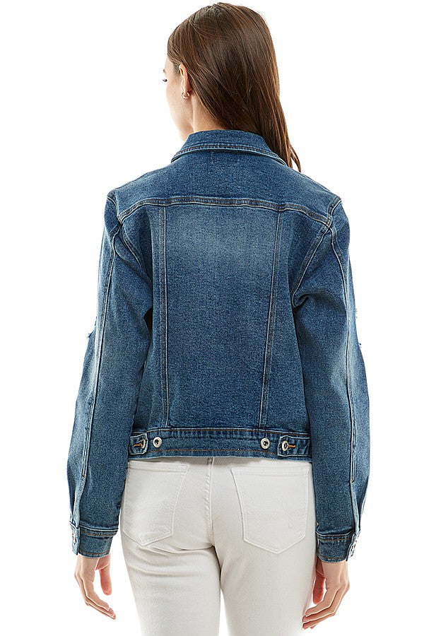 Carmen Denim Jacket (Dk Blu.)