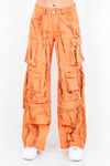 Orange Crush Cargo Jeans