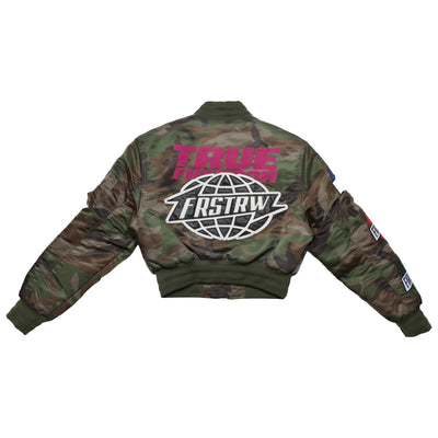 First Row Coexist Varsity Jacket (Camo)