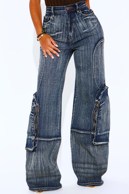 "Jada" Cargo Jeans