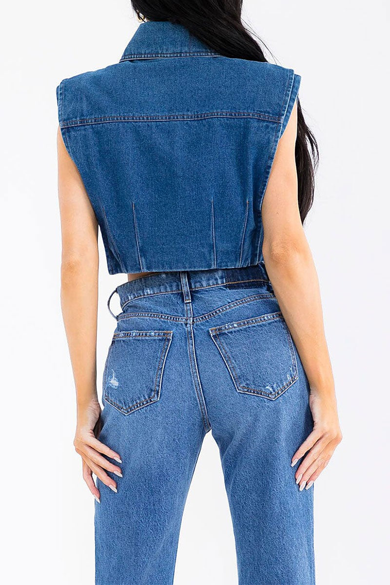 Raw Emotions Denim Vest